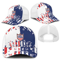2026 Rugby Nations Series United States Baseball Net Cap Red Star And Stripes Pattern