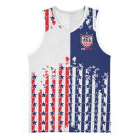 2026 Rugby Nations Series Custom United States Basketball Jersey Red Star And Stripes Pattern