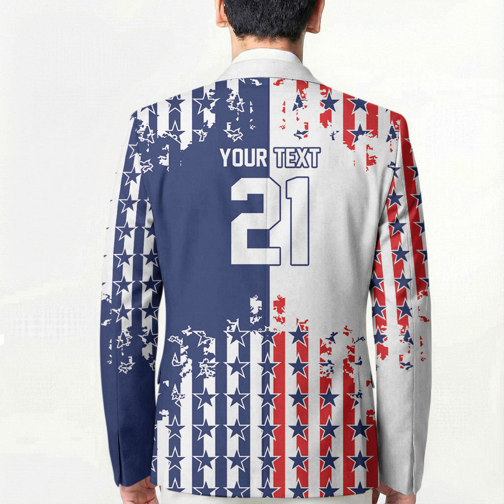 2026 Rugby Nations Series Custom United States Blazer Red Star And Stripes Pattern