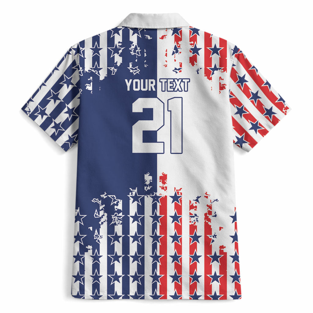 2026 Rugby Nations Series Custom United States Hawaiian Shirt Red Star And Stripes Pattern
