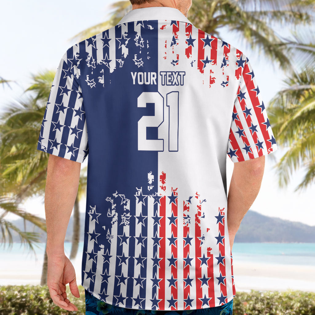 2026 Rugby Nations Series Custom United States Hawaiian Shirt Red Star And Stripes Pattern