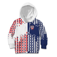 2026 Rugby Nations Series Custom United States Kid Hoodie Red Star And Stripes Pattern