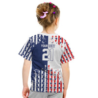 2026 Rugby Nations Series Custom United States Kid T Shirt Red Star And Stripes Pattern