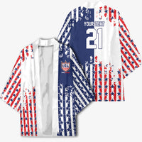 2026 Rugby Nations Series Custom United States Kimono Red Star And Stripes Pattern