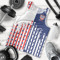 2026 Rugby Nations Series Custom United States Men Tank Top Red Star And Stripes Pattern
