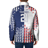 2026 Rugby Nations Series Custom United States Padded Jacket Red Star And Stripes Pattern