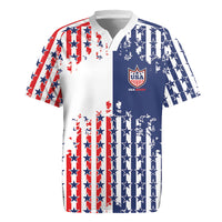 2026 Rugby Nations Series Custom United States Rugby Jersey Red Star And Stripes Pattern
