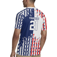 2026 Rugby Nations Series Custom United States Rugby Jersey Red Star And Stripes Pattern