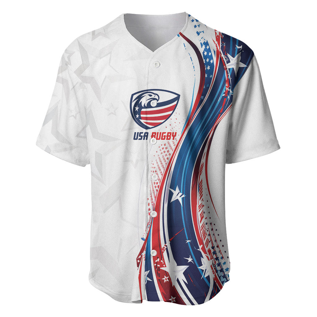 2026 Rugby Nations Series Custom United States Baseball Jersey Bald Eagle Heritage