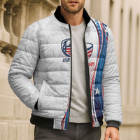 2026 Rugby Nations Series Custom United States Bomber Puffer Jacket Bald Eagle Heritage