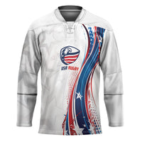 2026 Rugby Nations Series Custom United States Hockey Jersey Bald Eagle Heritage