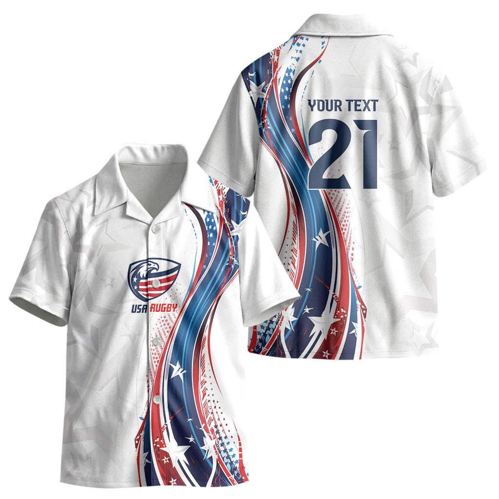 2026 Rugby Nations Series Custom United States Kid Hawaiian Shirt Bald Eagle Heritage