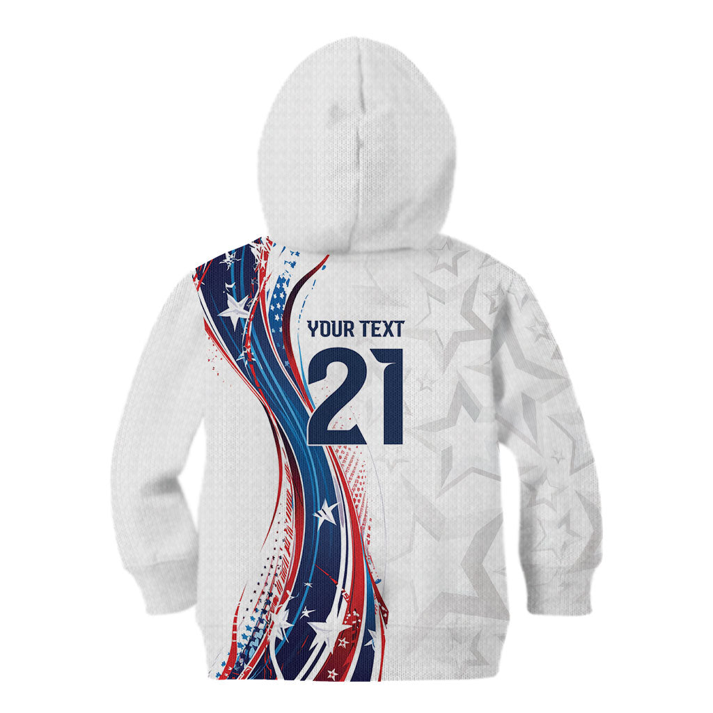 2026 Rugby Nations Series Custom United States Kid Hoodie Bald Eagle Heritage