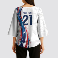 2026 Rugby Nations Series Custom United States Kimono Sleeve Blouse Bald Eagle Heritage