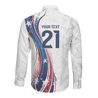 2026 Rugby Nations Series Custom United States Long Sleeve Button Shirt Bald Eagle Heritage