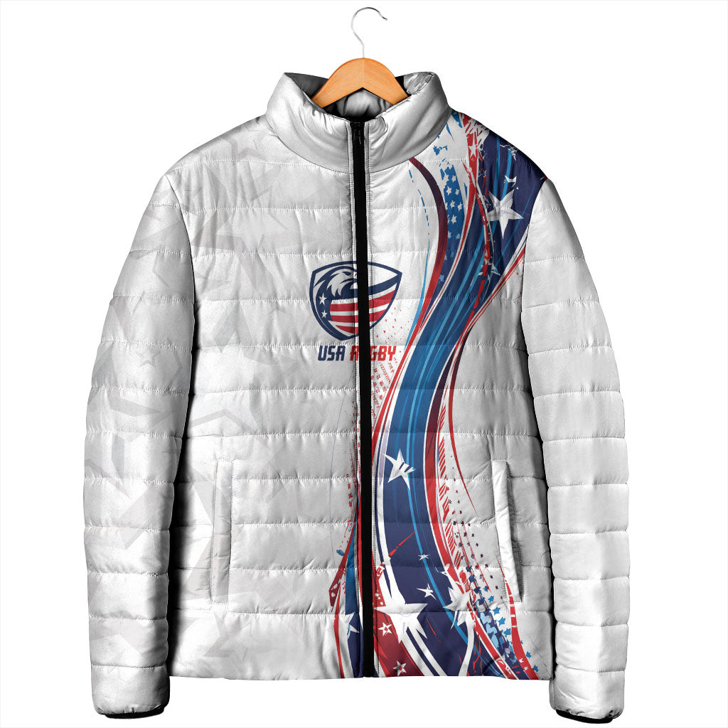 2026 Rugby Nations Series Custom United States Padded Jacket Bald Eagle Heritage