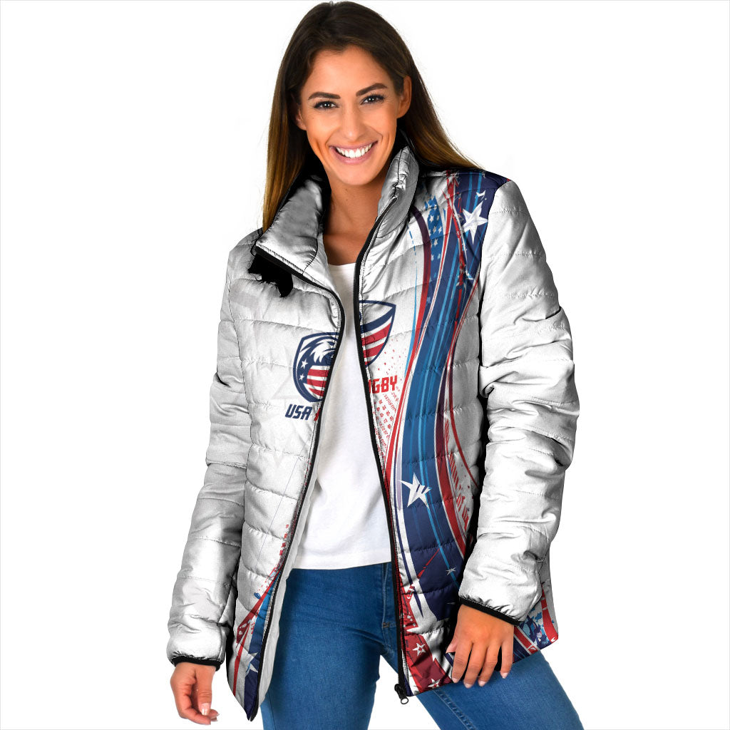 2026 Rugby Nations Series Custom United States Padded Jacket Bald Eagle Heritage