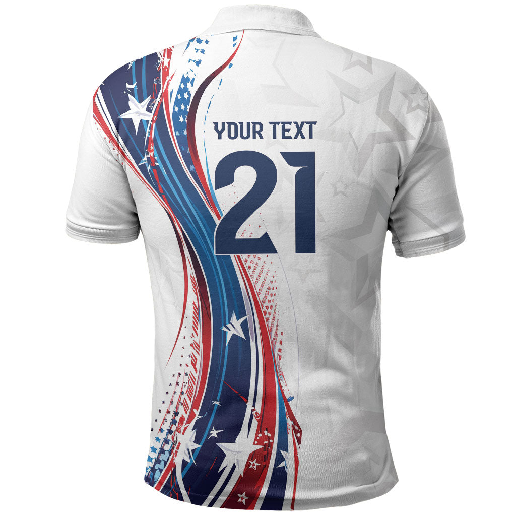 2026 Rugby Nations Series Custom United States Polo Shirt Bald Eagle Heritage