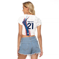 2026 Rugby Nations Series Custom United States Raglan Cropped T Shirt Bald Eagle Heritage