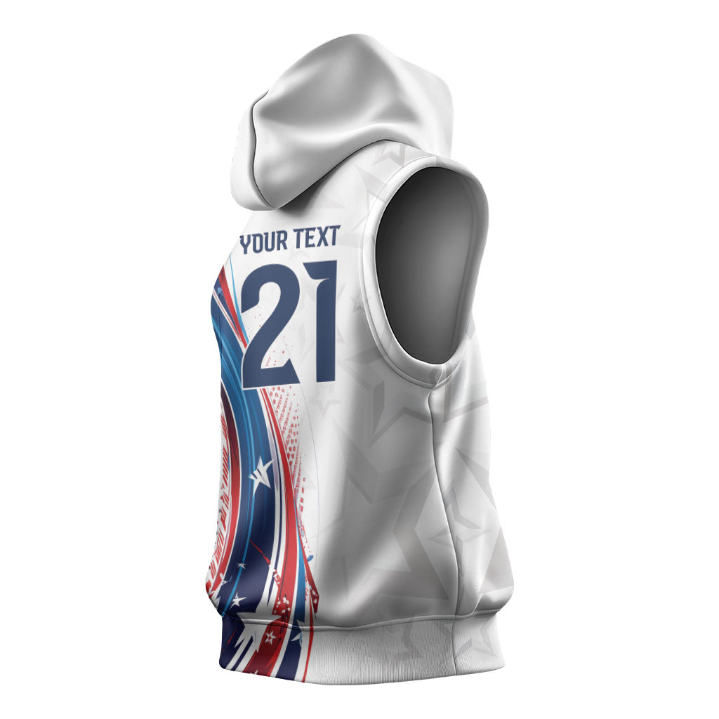 2026 Rugby Nations Series Custom United States Sleeveless Hoodie Bald Eagle Heritage