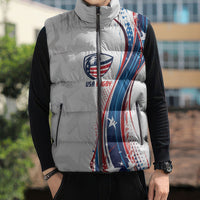 2026 Rugby Nations Series Custom United States Sleeveless Puffer Jacket Bald Eagle Heritage