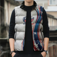 2026 Rugby Nations Series Custom United States Sleeveless Puffer Jacket Bald Eagle Heritage