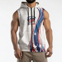 2026 Rugby Nations Series Custom United States Sleeveless Zip Hoodie Bald Eagle Heritage