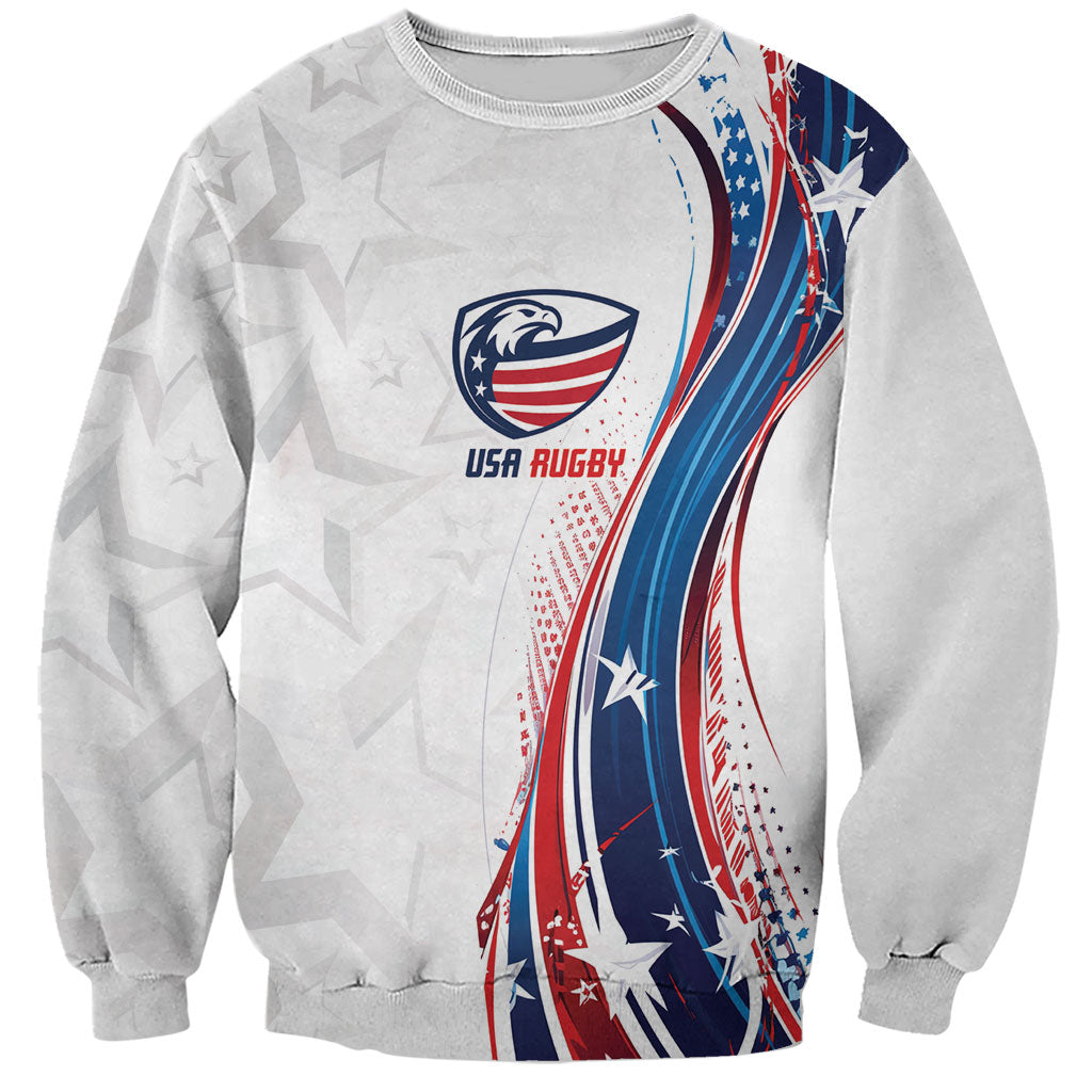 2026 Rugby Nations Series Custom United States Sweatshirt Bald Eagle Heritage