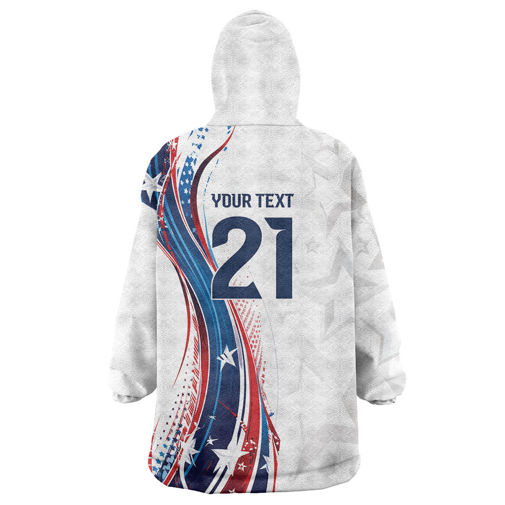 2026 Rugby Nations Series Custom United States Wearable Blanket Hoodie Bald Eagle Heritage
