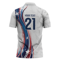 2026 Rugby Nations Series Custom United States Zipper Polo Shirt Bald Eagle Heritage