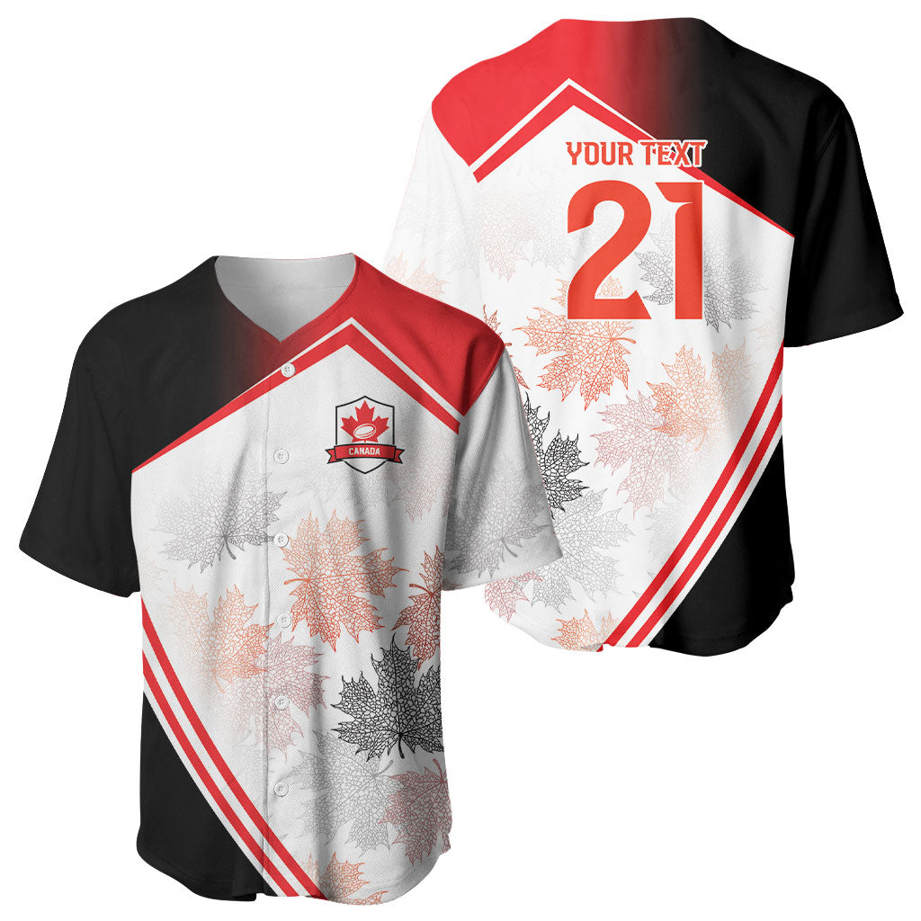 2026 Rugby Nations Series Custom Canada Baseball Jersey Les Rouges Maple Leaf