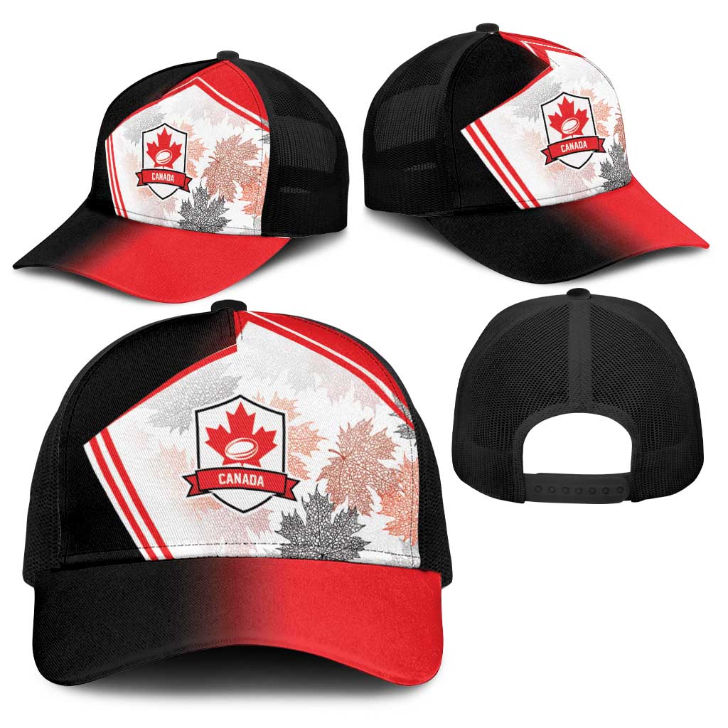 2026 Rugby Nations Series Canada Baseball Net Cap Les Rouges Maple Leaf