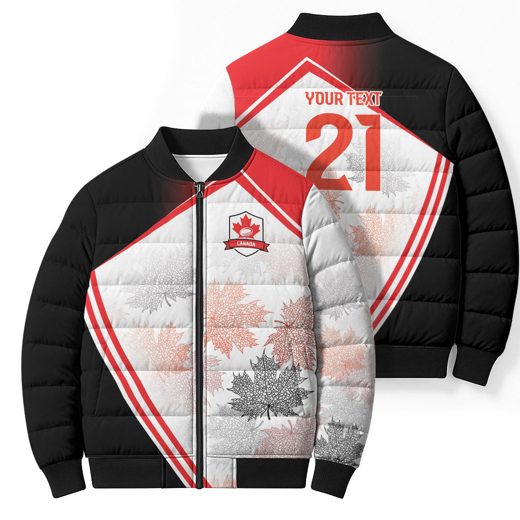 2026 Rugby Nations Series Custom Canada Bomber Puffer Jacket Les Rouges Maple Leaf