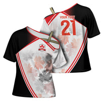 2026 Rugby Nations Series Custom Canada Cross Shoulder Shirt Les Rouges Maple Leaf