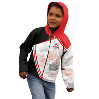 2026 Rugby Nations Series Custom Canada Kid Hoodie Les Rouges Maple Leaf