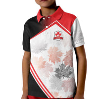 2026 Rugby Nations Series Custom Canada Kid Polo Shirt Les Rouges Maple Leaf