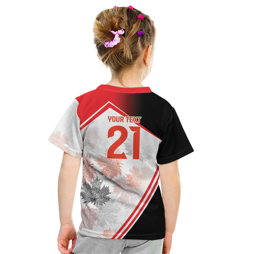 2026 Rugby Nations Series Custom Canada Kid T Shirt Les Rouges Maple Leaf