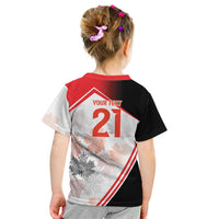 2026 Rugby Nations Series Custom Canada Kid T Shirt Les Rouges Maple Leaf