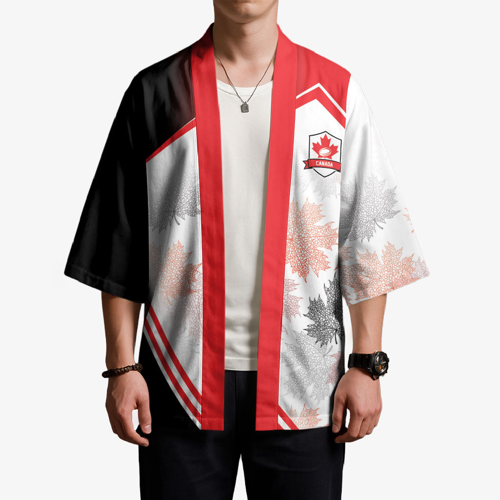 2026 Rugby Nations Series Custom Canada Kimono Les Rouges Maple Leaf