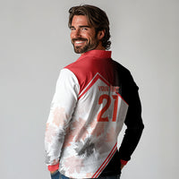 2026 Rugby Nations Series Custom Canada Long Sleeve Polo Shirt Les Rouges Maple Leaf