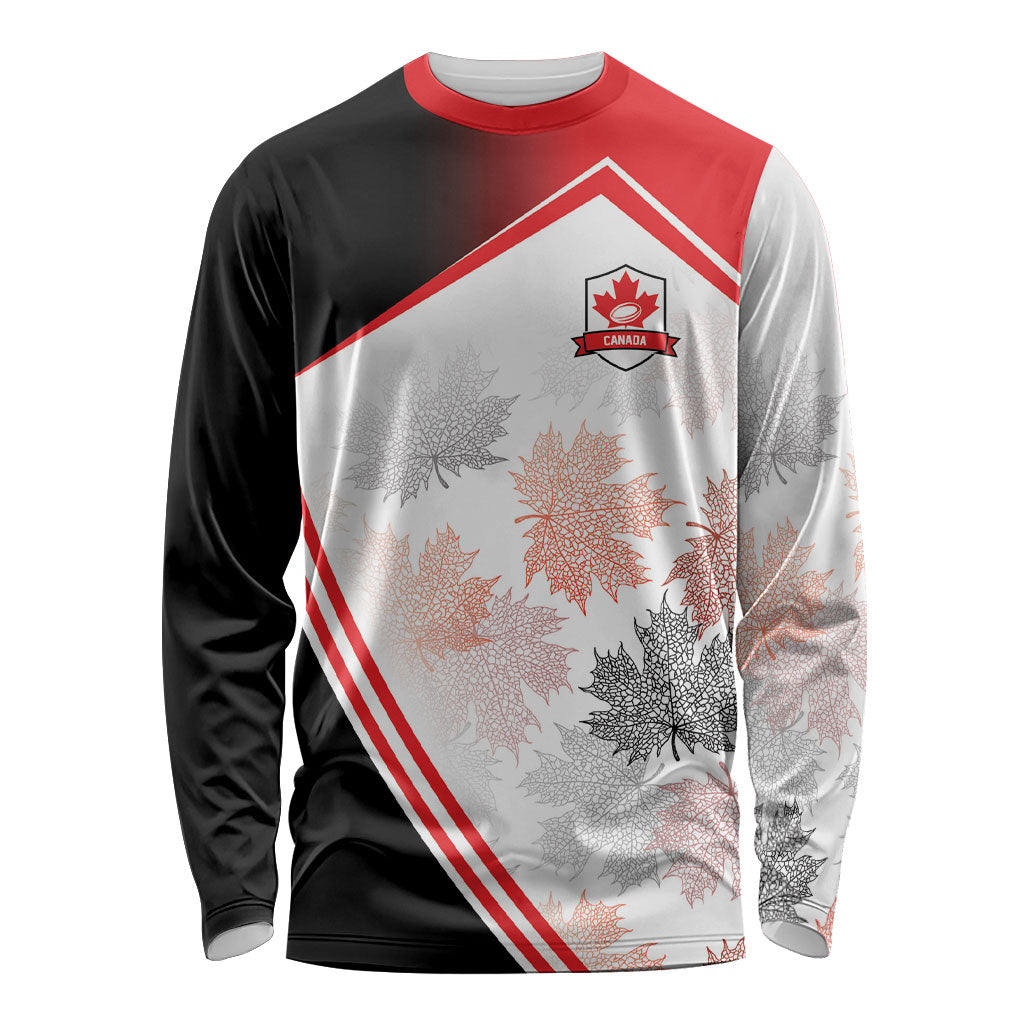2026 Rugby Nations Series Custom Canada Long Sleeve Shirt Les Rouges Maple Leaf
