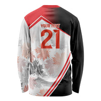 2026 Rugby Nations Series Custom Canada Long Sleeve Shirt Les Rouges Maple Leaf