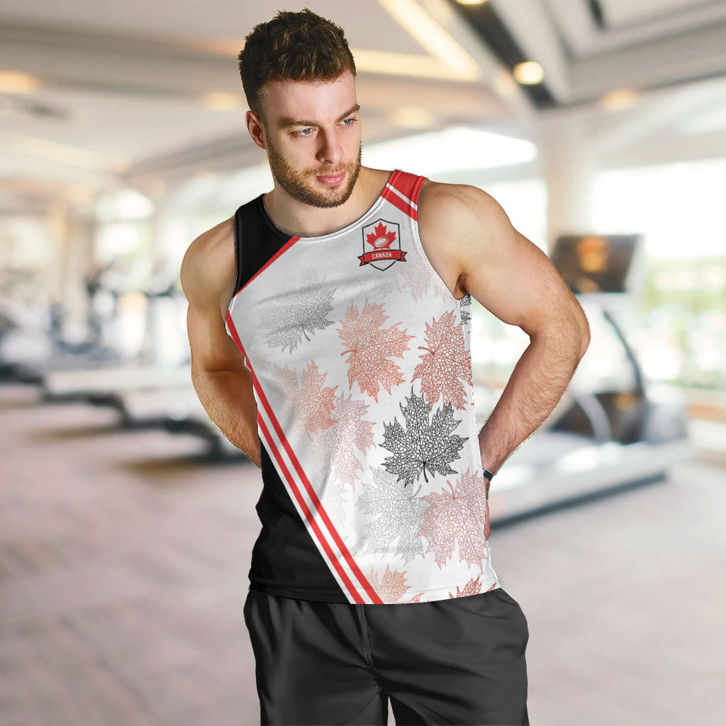 2026 Rugby Nations Series Custom Canada Men Tank Top Les Rouges Maple Leaf