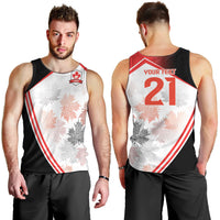 2026 Rugby Nations Series Custom Canada Men Tank Top Les Rouges Maple Leaf