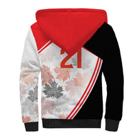 2026 Rugby Nations Series Custom Canada Sherpa Hoodie Les Rouges Maple Leaf