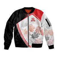 2026 Rugby Nations Series Custom Canada Sleeve Zip Bomber Jacket Les Rouges Maple Leaf