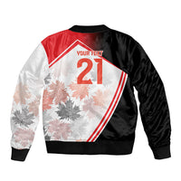2026 Rugby Nations Series Custom Canada Sleeve Zip Bomber Jacket Les Rouges Maple Leaf