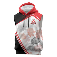 2026 Rugby Nations Series Custom Canada Sleeveless Hoodie Les Rouges Maple Leaf