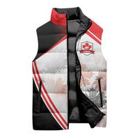 2026 Rugby Nations Series Custom Canada Sleeveless Puffer Jacket Les Rouges Maple Leaf