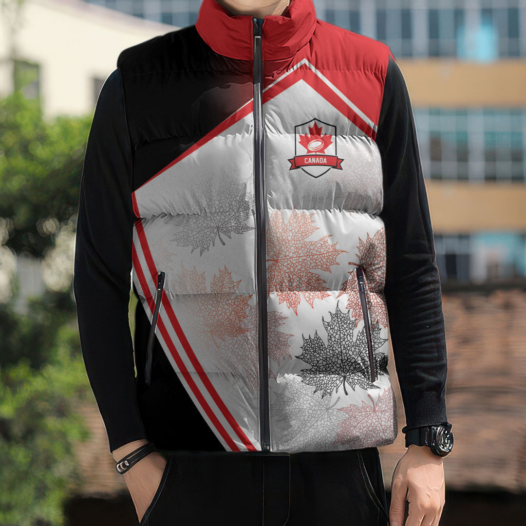 2026 Rugby Nations Series Custom Canada Sleeveless Puffer Jacket Les Rouges Maple Leaf